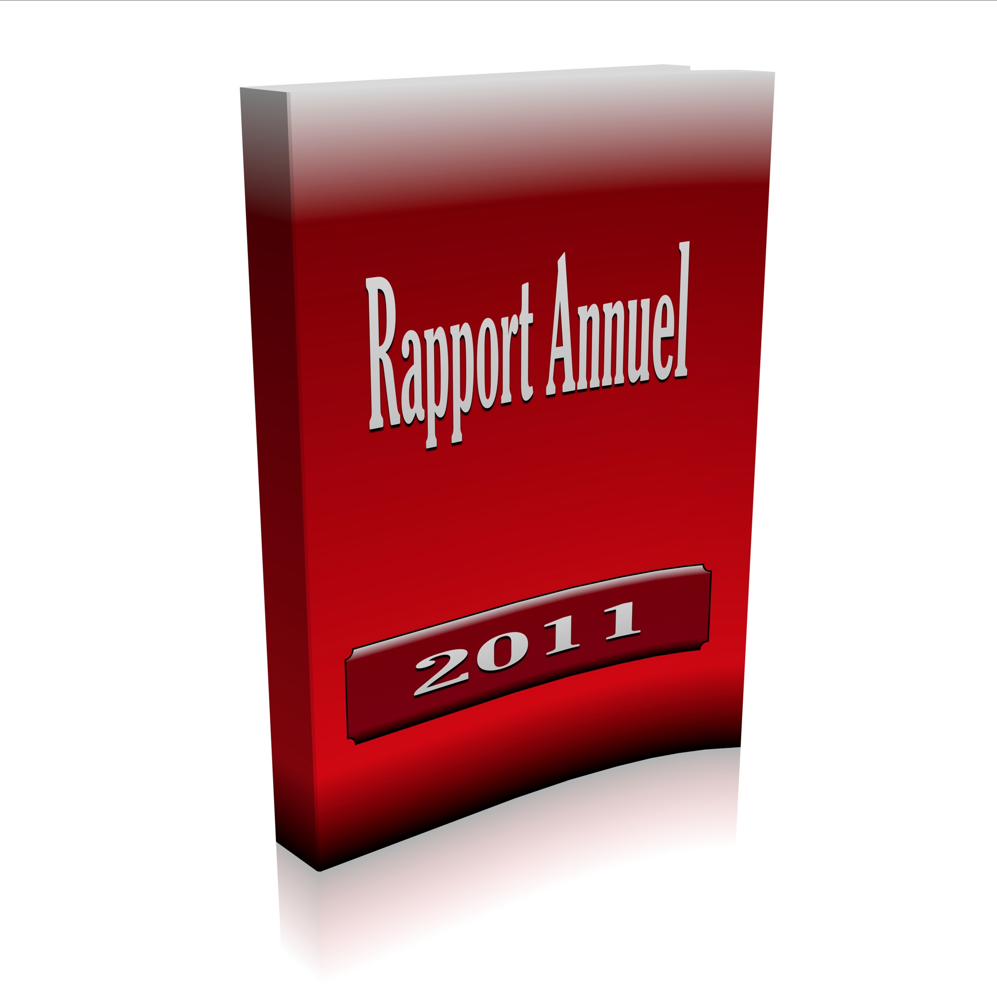 rapport annuel rouge 3d