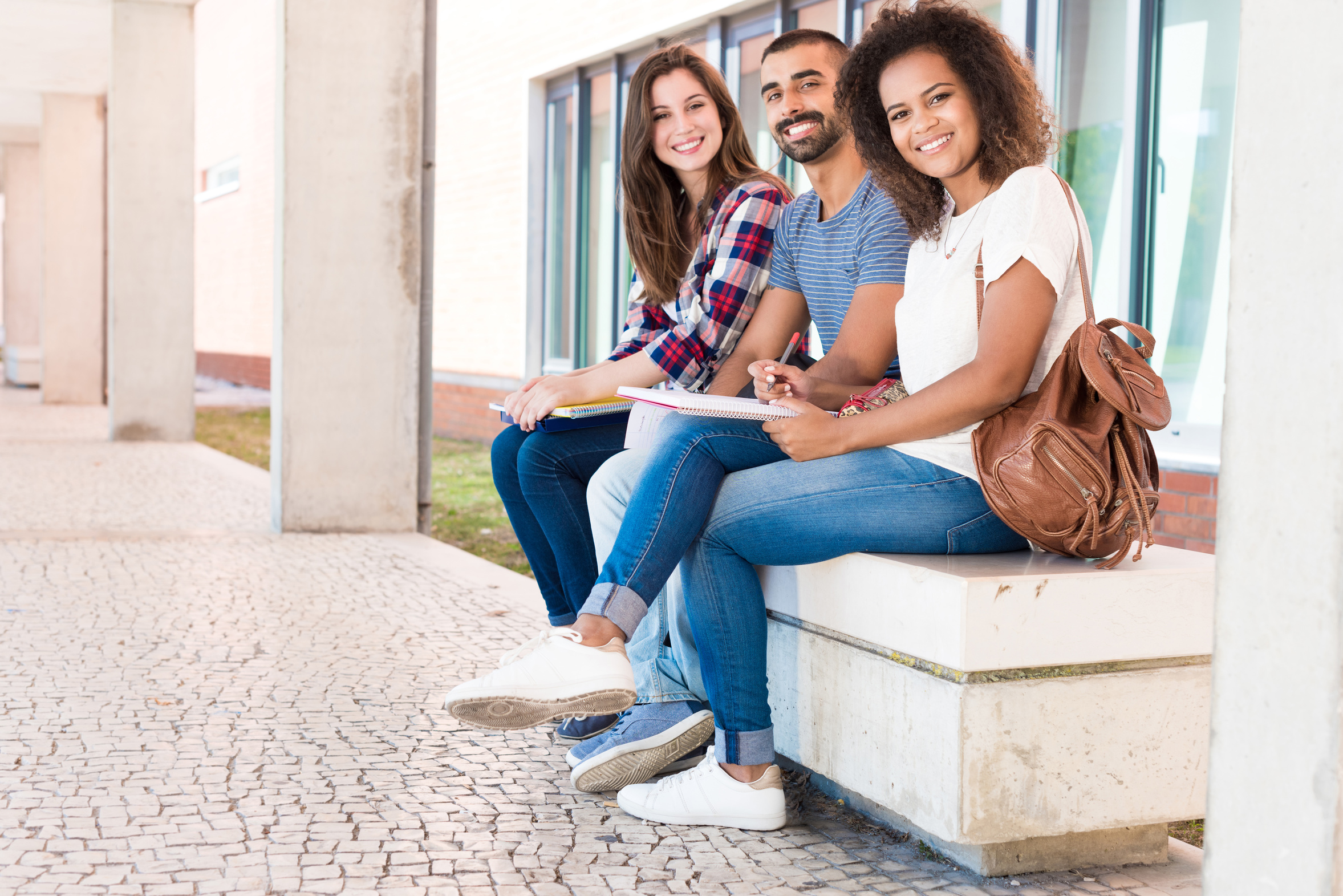 Students in School Campus