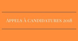Appels à candidatures 2018