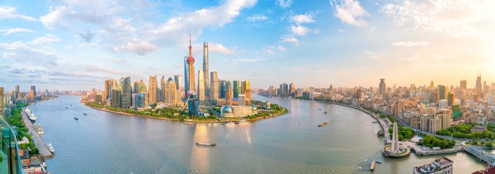 View of downtown Shanghai skyline