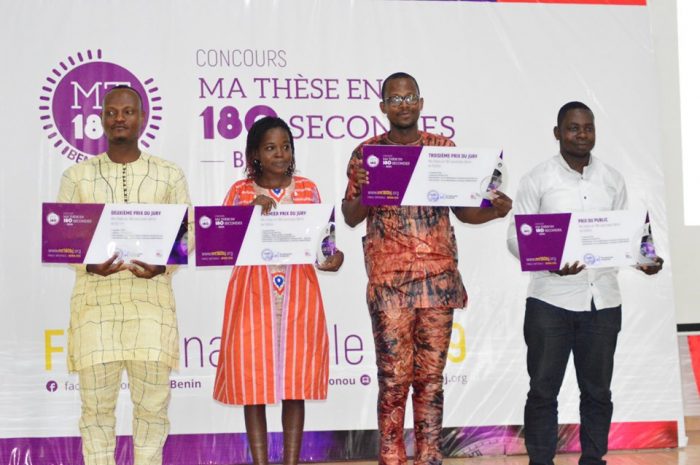 Finale nationale 2019 "Ma thèse en 180 secondes" Bénin -Les lauréats 