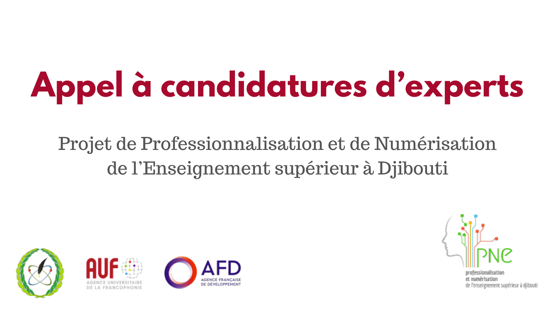 Appel à candidatures d’experts