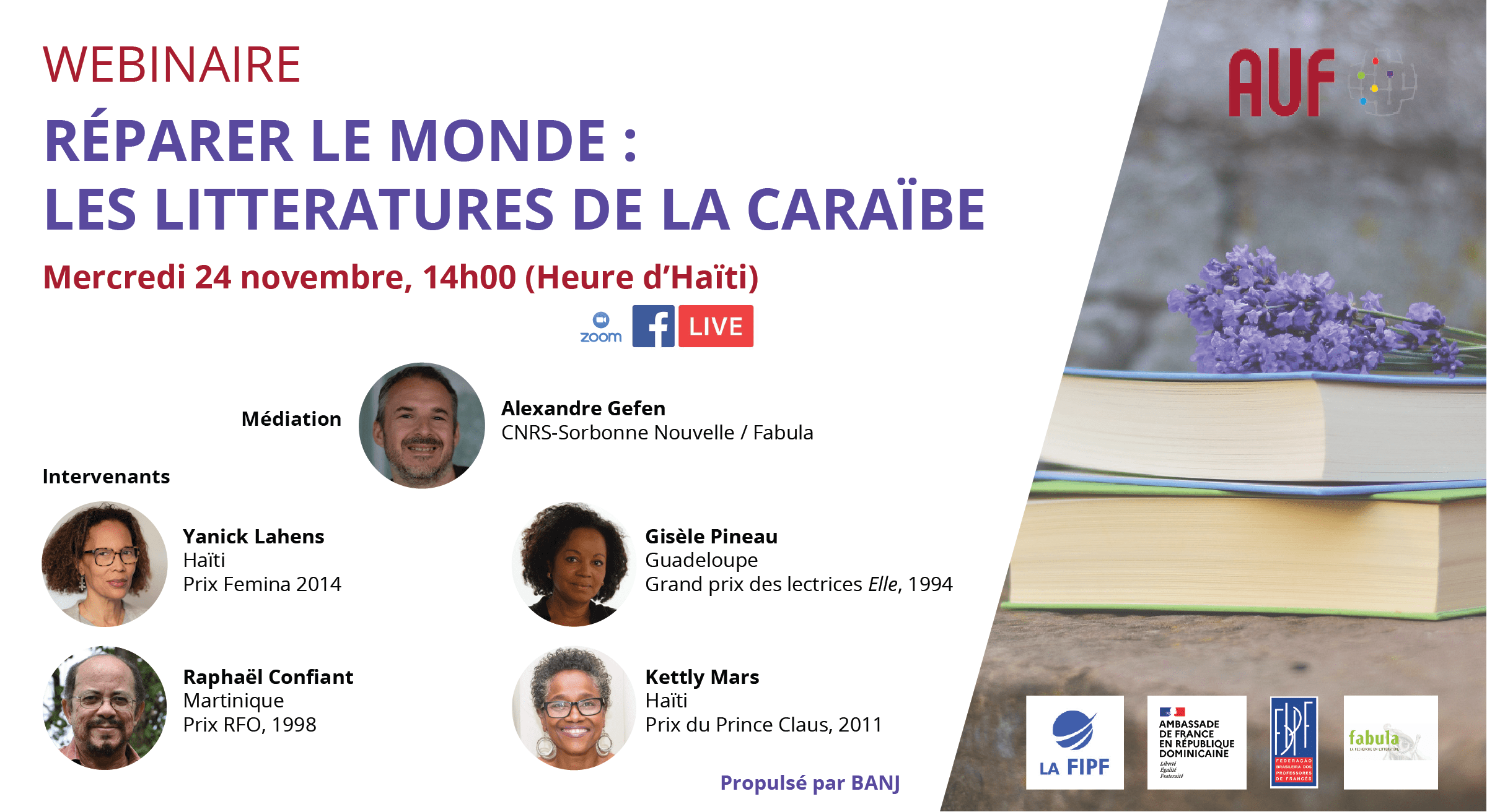 Webinaire Réparer le monde : les littératures de la Caraïbe