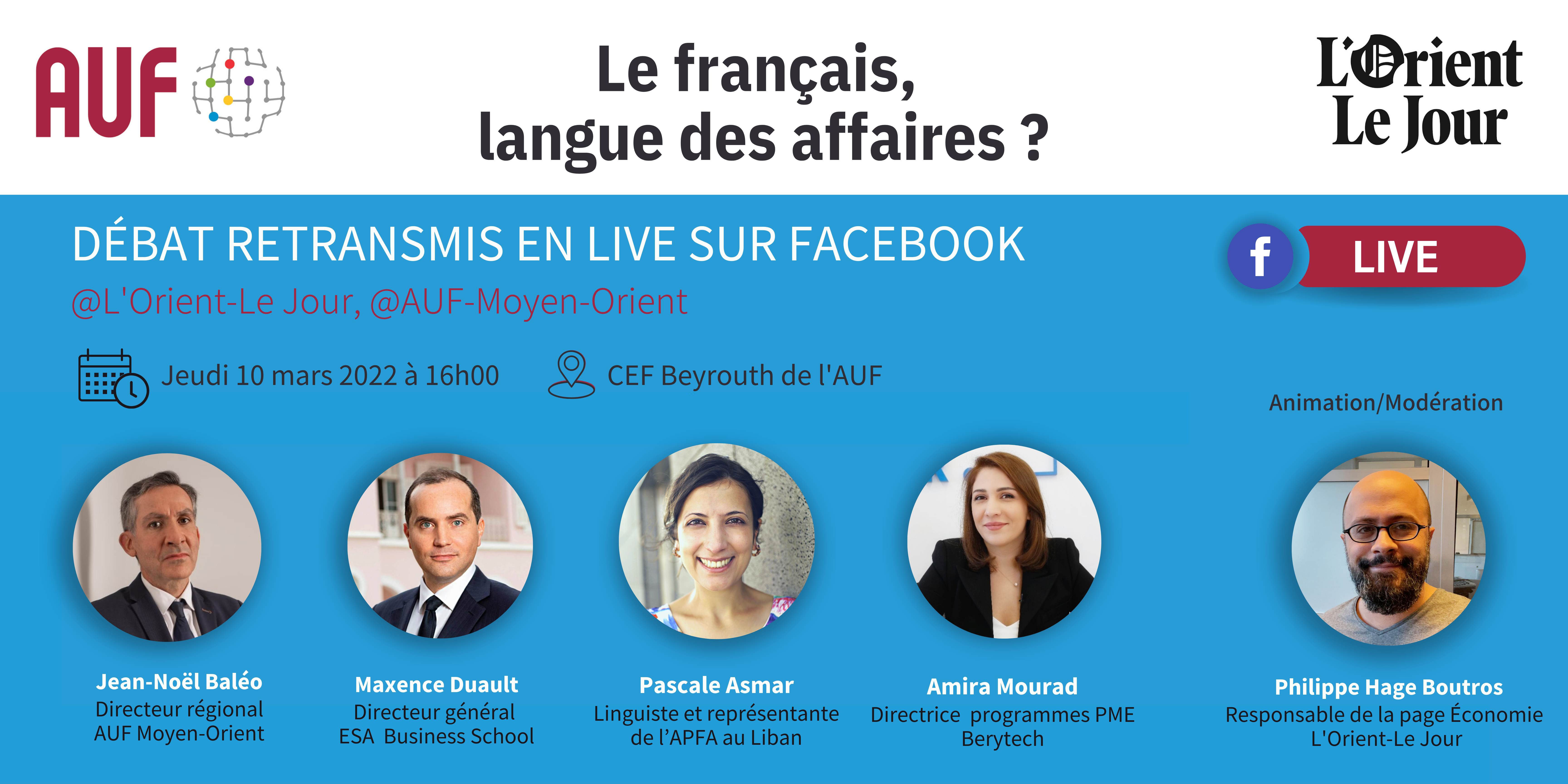 Le français, langue des affaires.