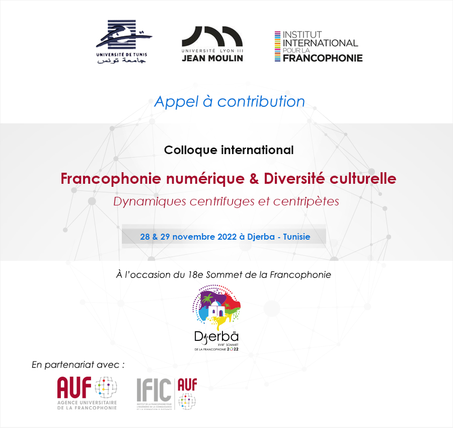 Colloque international « Francophonie numérique et diversité culturelle »