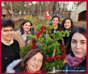 Participation au concours de décoration de sapins au Musée du Village de Bucarest