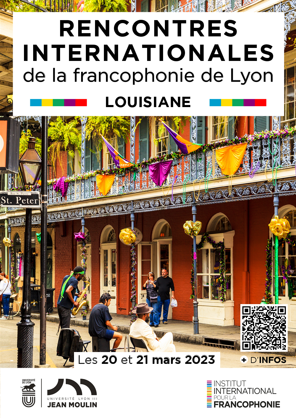 Rencontres Internationales de la francophonie de Lyon - Louisiane - 20 et 21 mars 2023