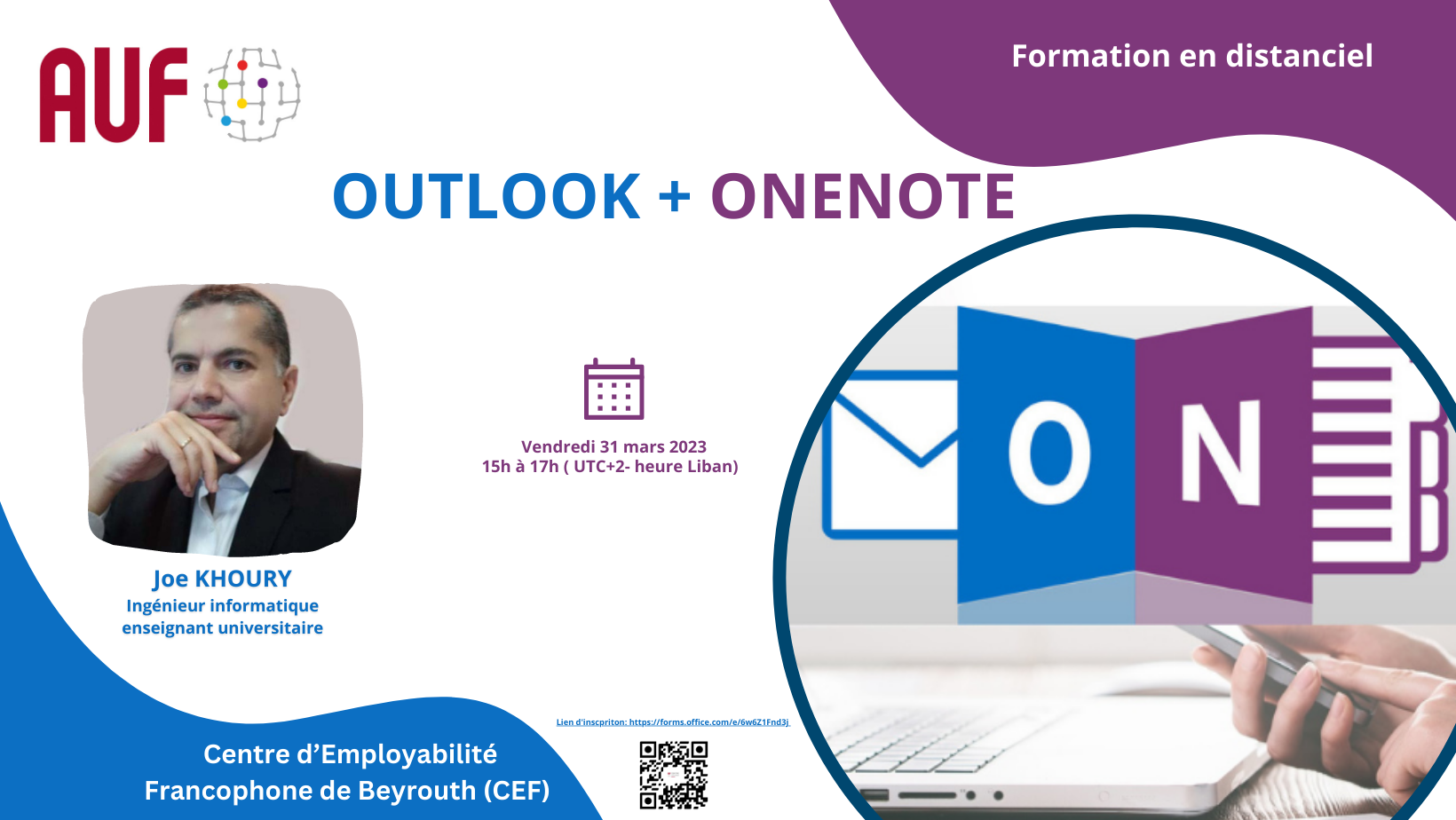 Visuel- Outlook + One note