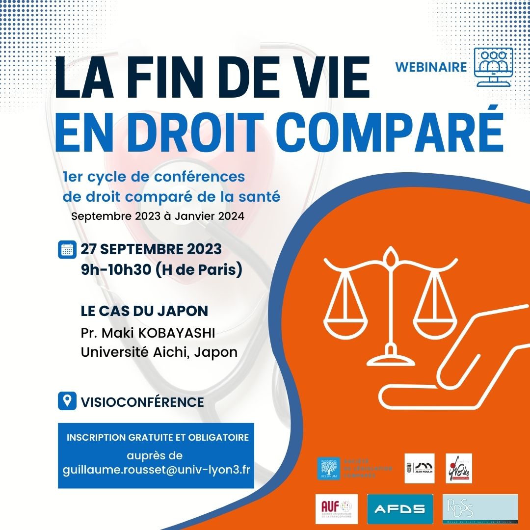 Cycle 5 conférences La fin de vie en droit comparé