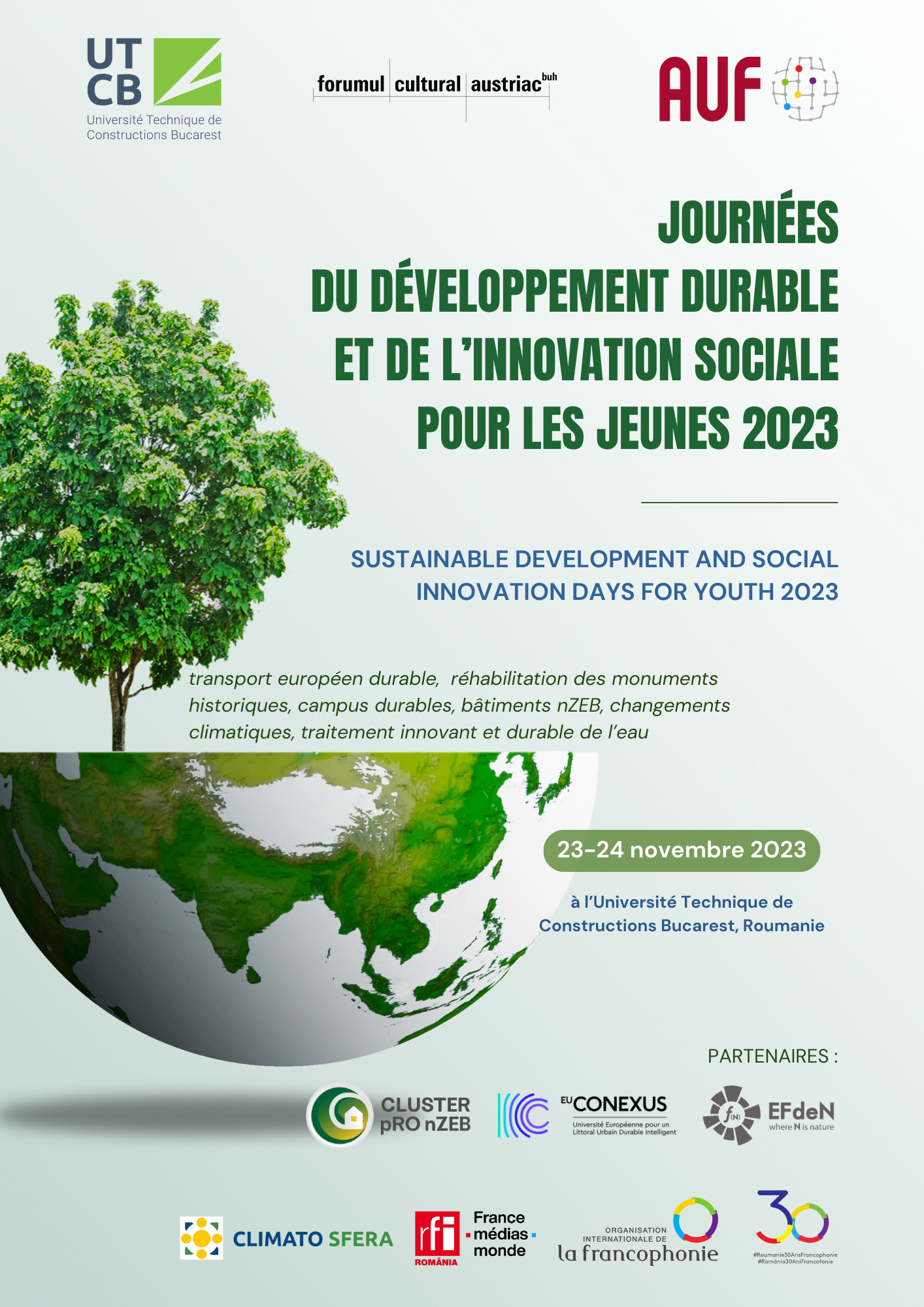 Journées du développement durable et de l’innovation sociale pour les jeunes 2023