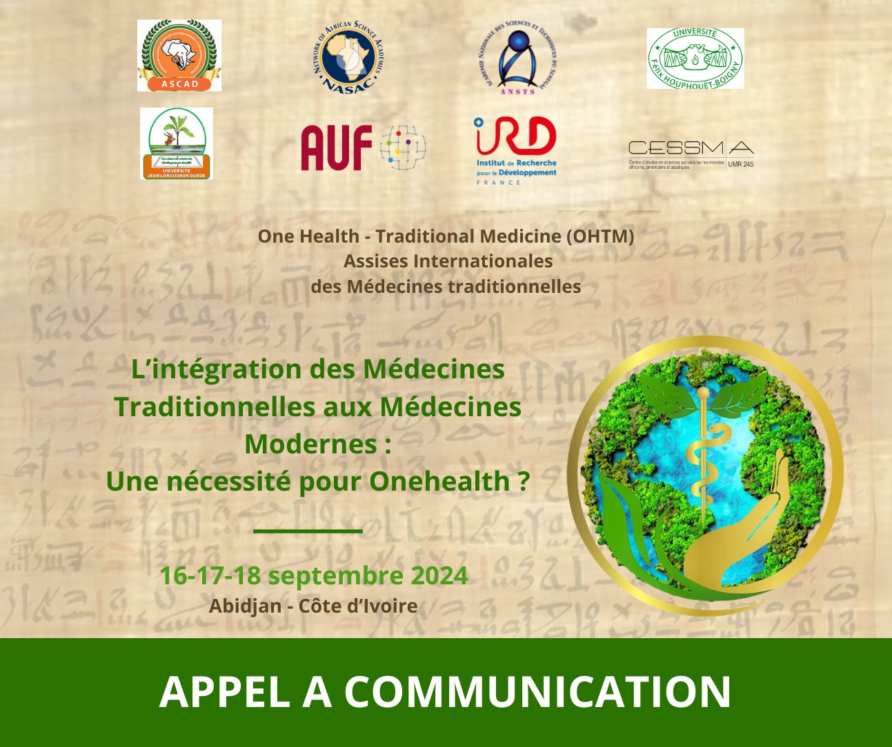 Copie de Copie de One Health - Traditional Medicine (OHTM) - Assises Internationales des Médecines traditionnelles (210 x 297 mm)