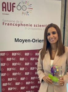 Sandra Sarkis, lauréate de FFE 2021 : le soutien de la communauté francophone m’a donné espoir dans la réussite de mon projet