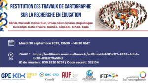 Wébinaire de restitution des travaux de cartographie sur la recherche en éducation