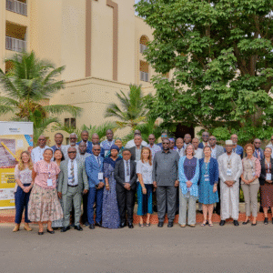 Photo de groupe prise lors d'un atelier régional de KIX Afrique 21 au Sénégal