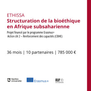 Lancement scientifique du projet ETHISSA – Structuration de la bioéthique en Afrique subsaharienne