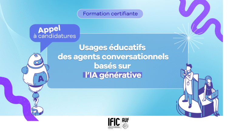 Formation en ligne « Usages éducatifs des agents conversationnels basés sur l'IA générative »