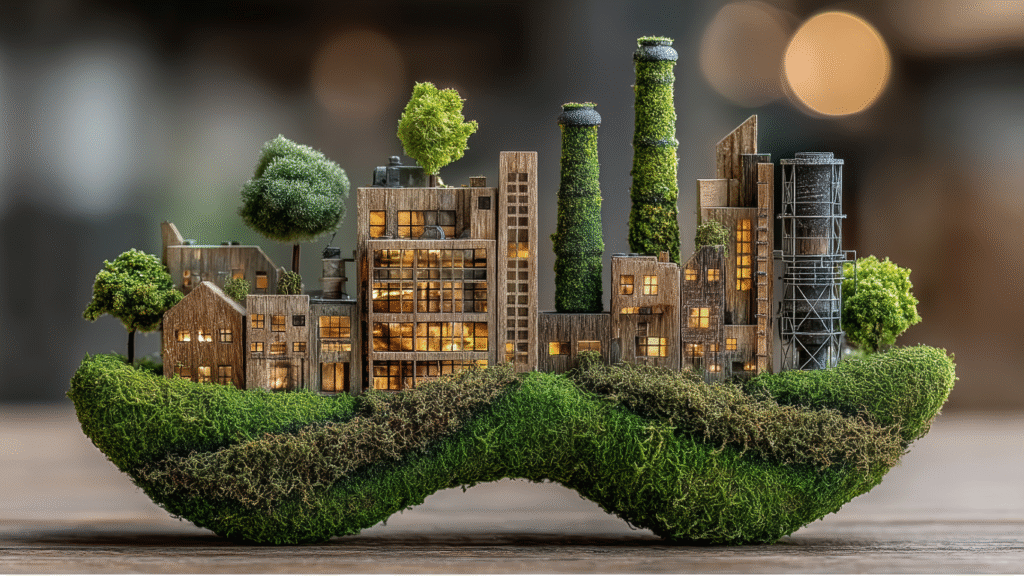 Image illustrant une ville durable