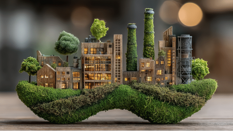 Image illustrant une ville durable