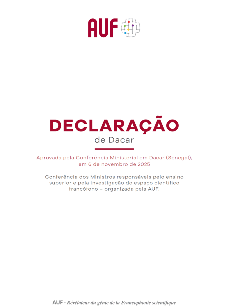 couverture déclaration de dakar (portugais)