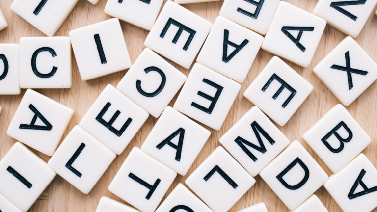 Ensemble de lettres du Scrabble