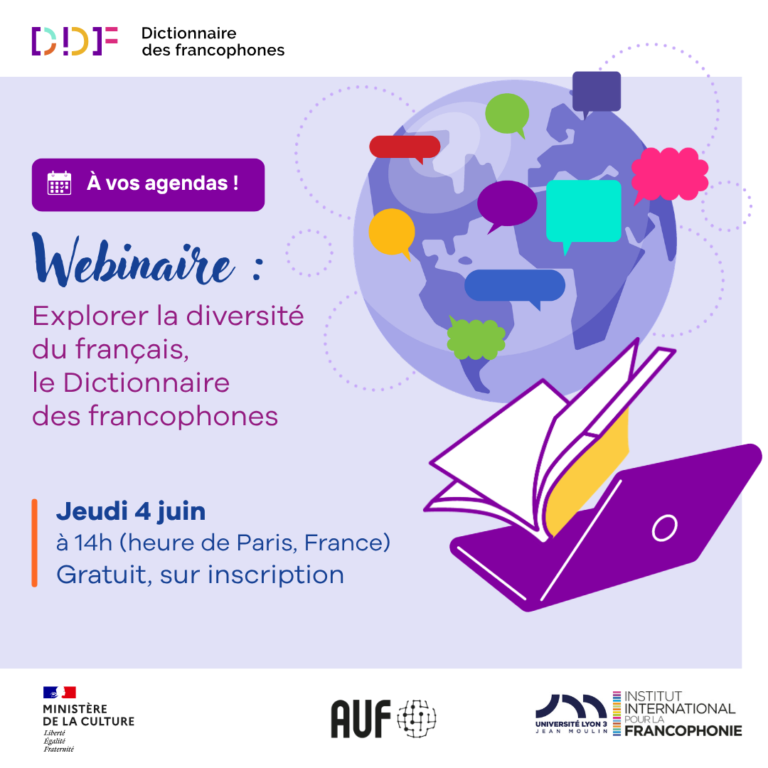 webinaire explorer la diversité du français, le dictionnaire des francophones (2)