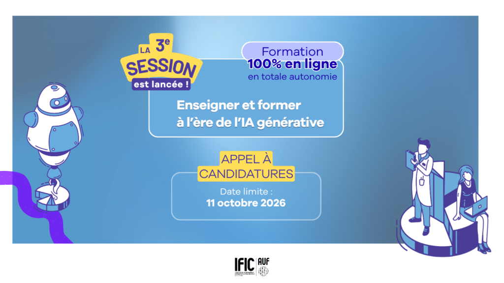 Visuel de l'appel à candidatures de l'IFIC sur l'IAG