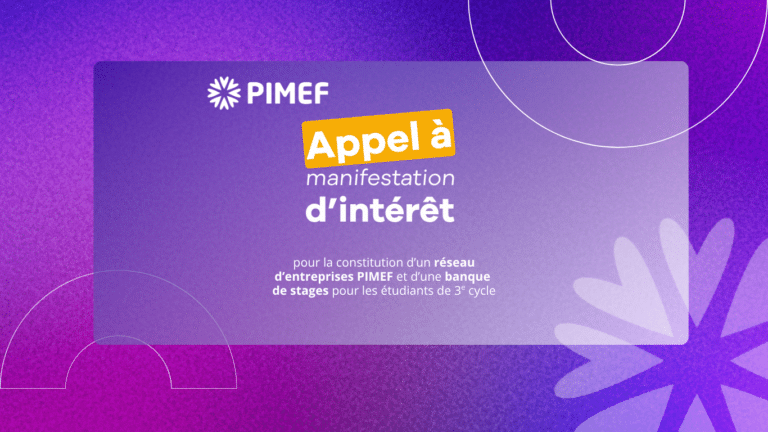 Visuel de l'appel à manifestation d'intérêt PIMEF