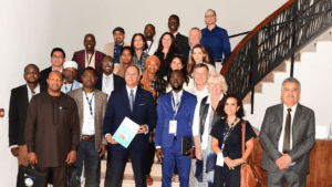 Photo de groupe de l'Université d'été de la Francophonie, 3e édition (Agadir)