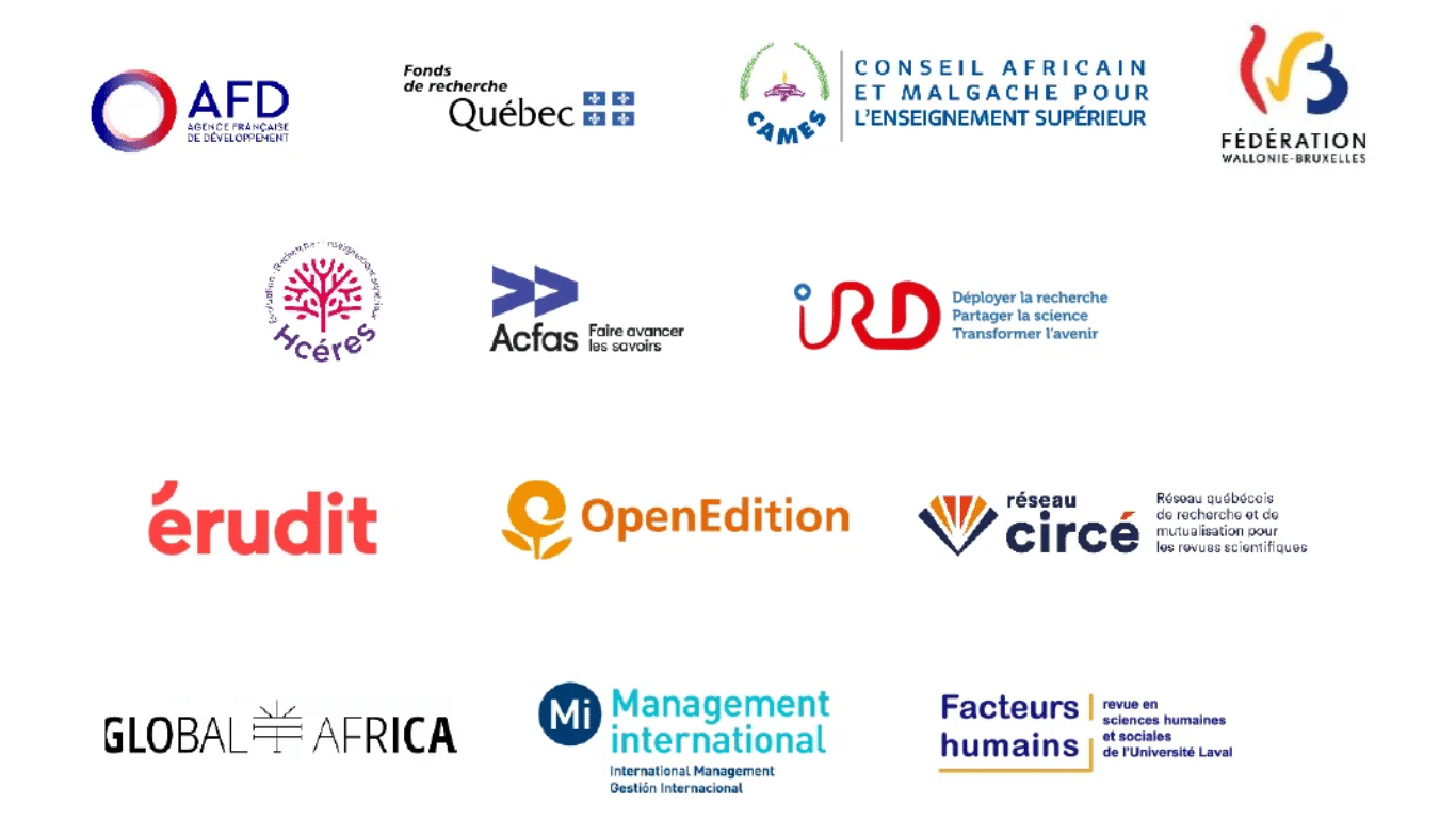 Logos des partenaires du Manifeste pour la publication scientifique